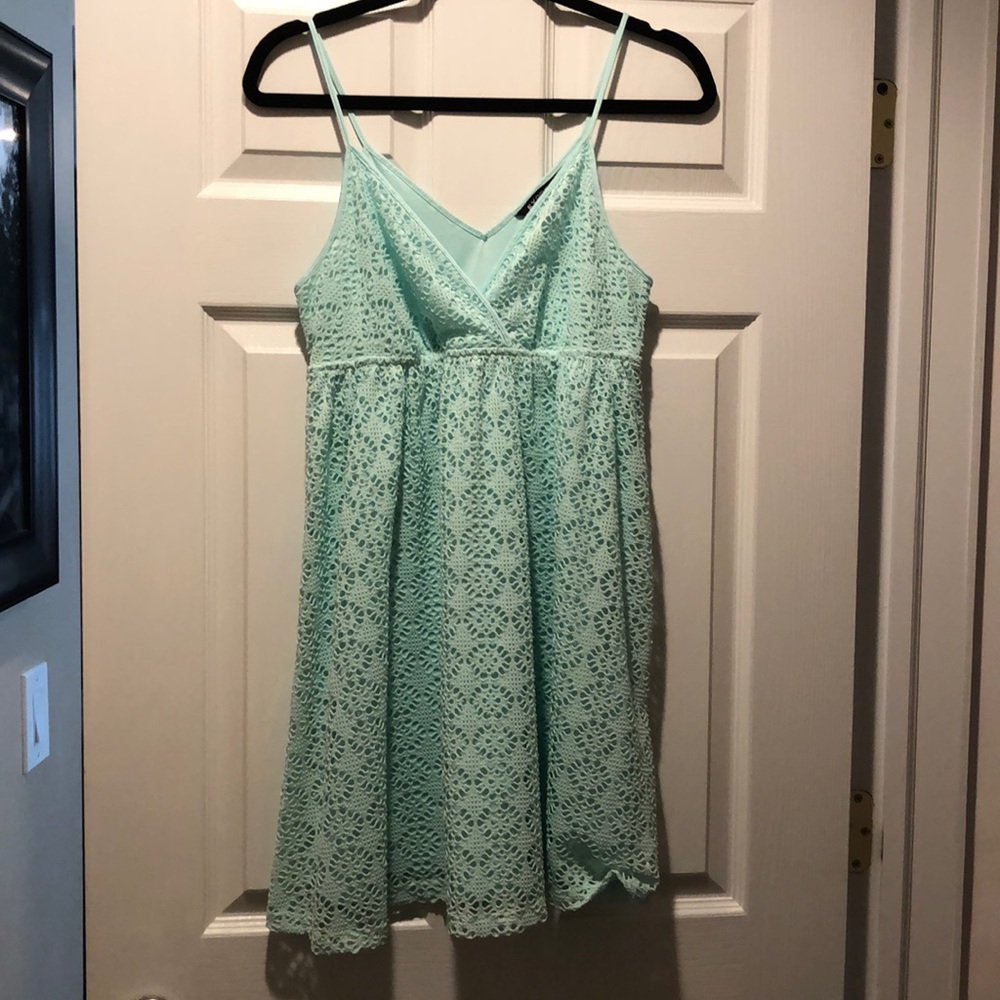 Teal Express dress
